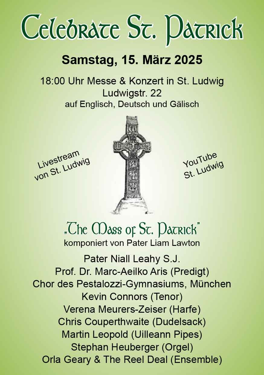 Die Messe zum St. Patrick Day - 15. März 2025 in St. Ludwig